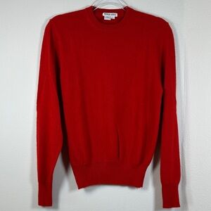 Saks Fifth Avenue Red Crewneck Cashmere Sweater